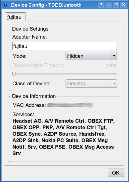 Adapter (device) configuration